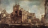 Francesco Guardi Famous Paintings - Campo Santi Giovanni e Paolo